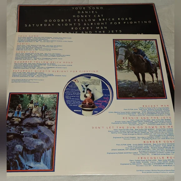 Vintage Elton John vinyl